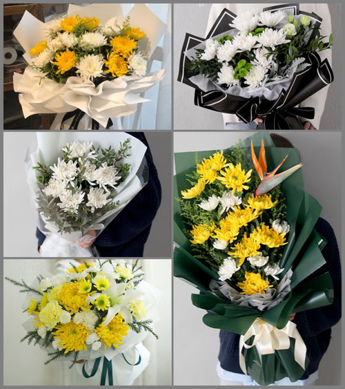 河南南阳社旗县郝寨镇郝庄村白事花束代送